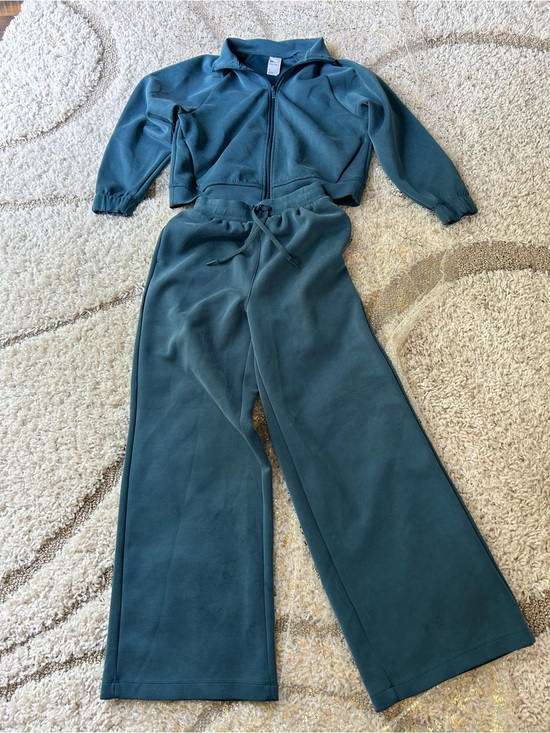 all in motion Pants - Women's Teal Wide-Leg Sweatpants Set - All In Motion